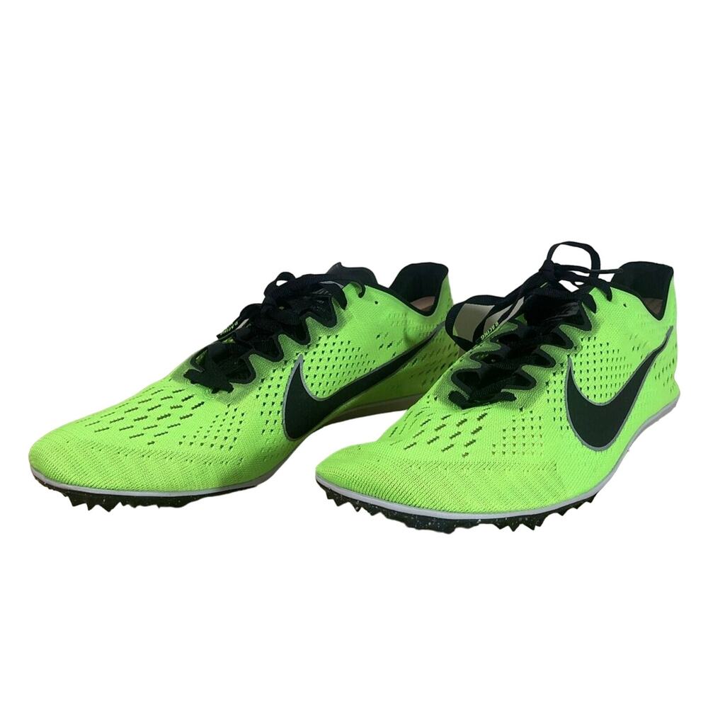 NIKE Zoom Victory 3 Men's 13 Track Shoe SPIKES Electric Green 835997-300 Running